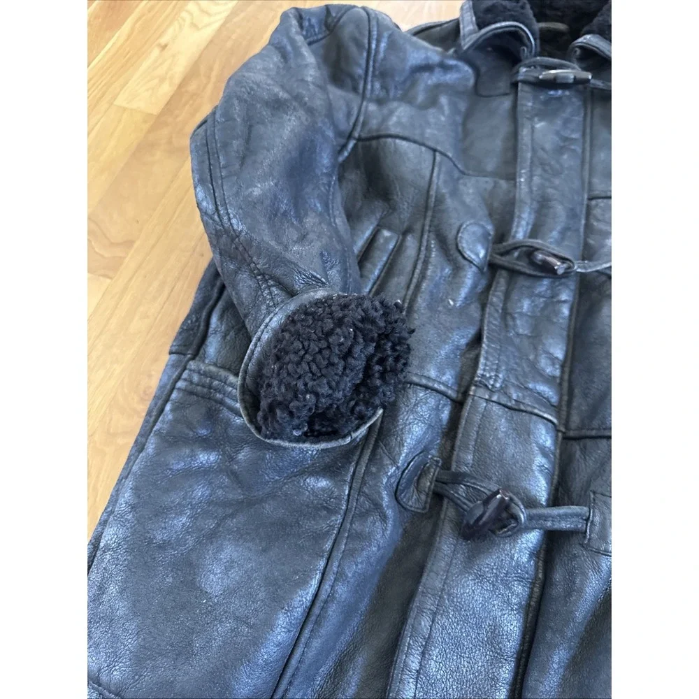 Men's Custom Made Sheepskin Leather Coat Size M/L.‎ Beautiful